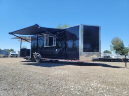 2024 Elite Trailers 8.5 x 28 bbq porch turn key concession trailer