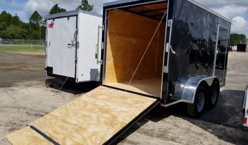 
								New Enclosed CARGO TRAILER 6 x 12 Tandem Axle with Rear Ramp Door full									